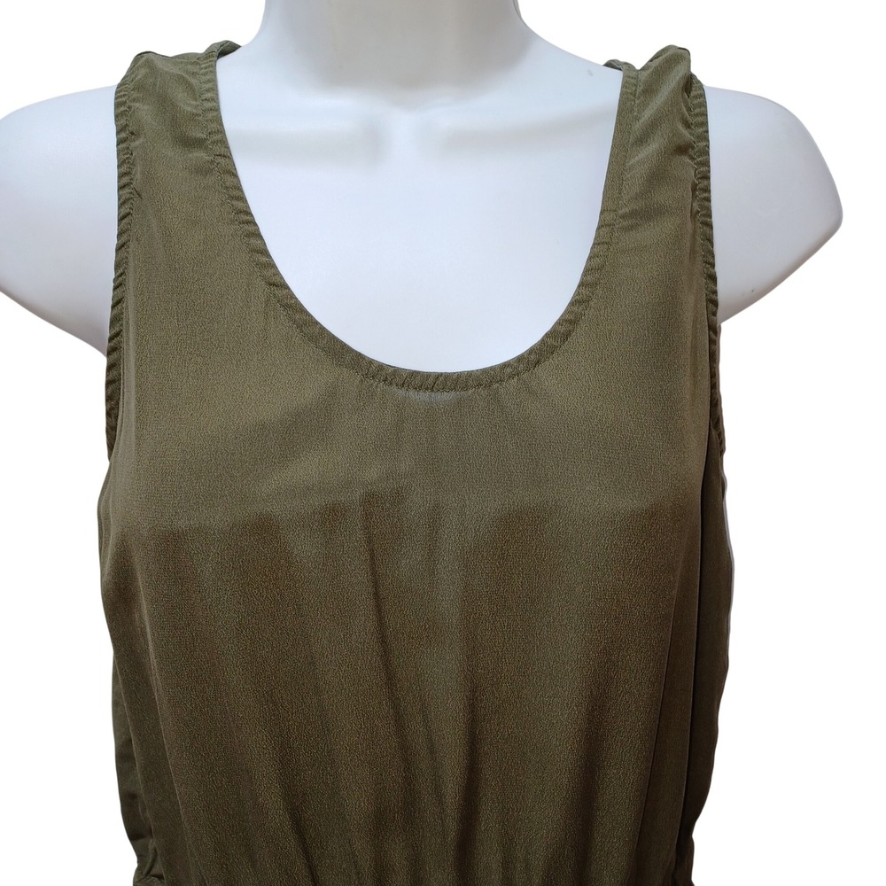Splendid Alessandra Silk Jumpsuit Spruce Green XS Elevated Casual Resort Wear - Picture 4 of 11